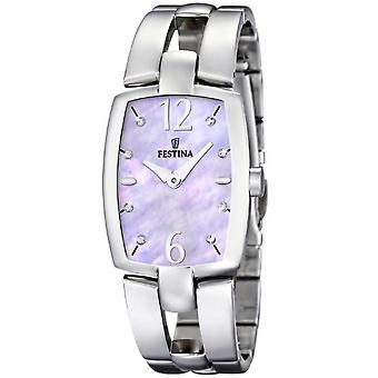 Festina dame kvarts analog kvinne klokke med rustfritt stål armbånd F16549/3