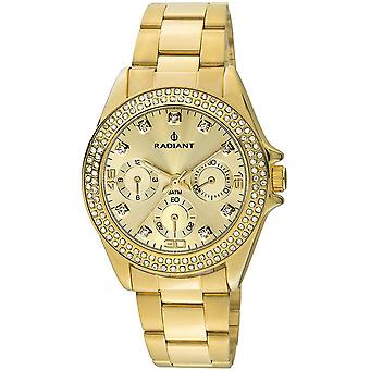 Radiant new bling Quartz Analog Woman Watch with RA204202 Gold Plated Stainless Steel Bracelet