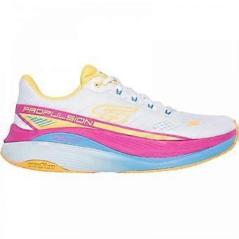 Women's Skechers Max Cushioning Propulsion | White/Orange | Womens Lightweight Trainers