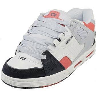 Globe Sabre Mens Skate Trainers in White Navy Red