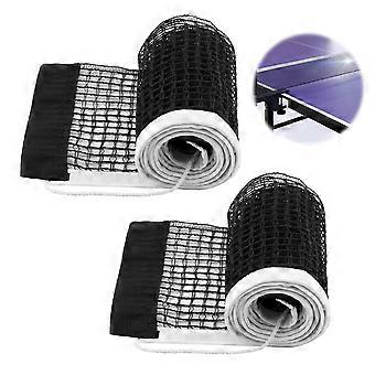 2 polyester table tennis nets, multi-functional, 178 x 15 cm.