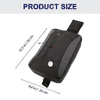 Bike Handlebar Bag for Storage 1Pcs Grey Polyester Chest Bag