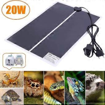 20W Adjustable Terrarium Heating Carpet with Thermostat, Compatible with Reptiles Turtles Geckos Amphibians Lizards