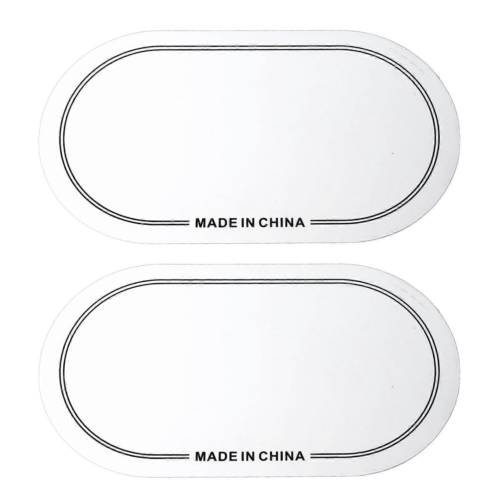 2PCS Drum Head Patch PET Wear Resistant Drumhead Patch Protector for Practice Performance Double Pedal White