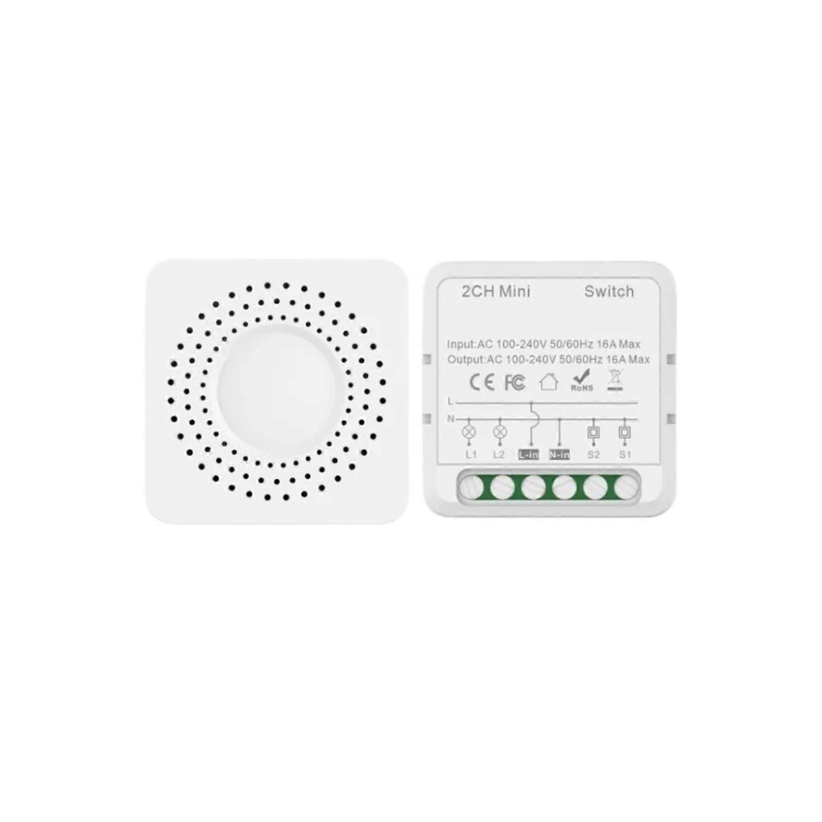 2 Gang 2 Way 16A LED Dimmer Switch Module, Dual Control Switch