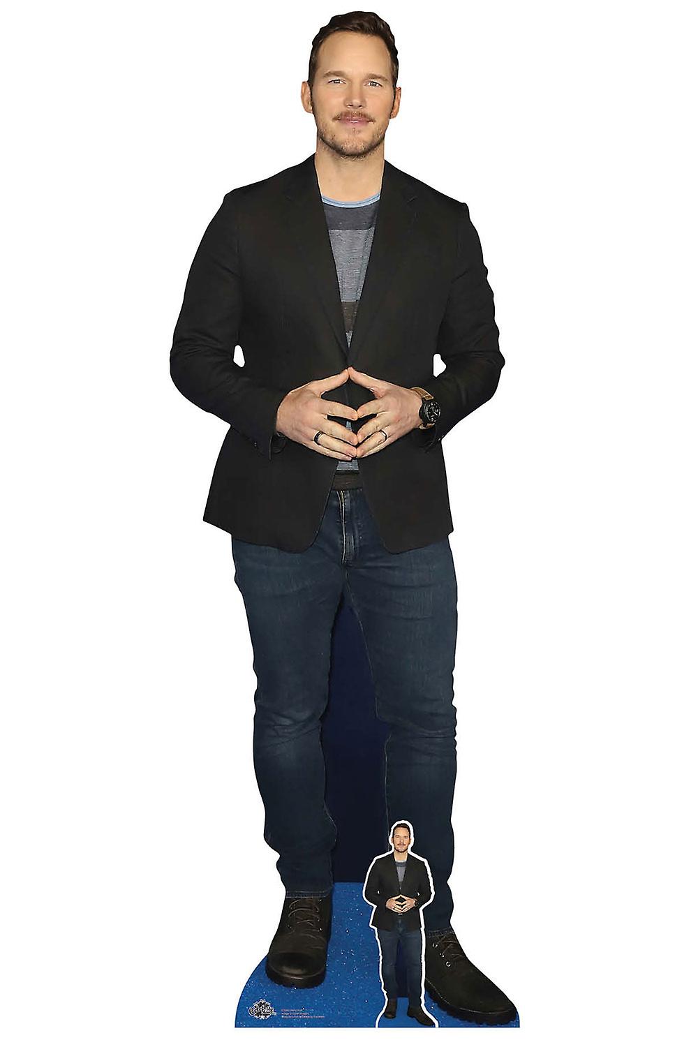 Chris Pratt Black Jacket Celebrity Lifesize Cardboard Cutout / Standee