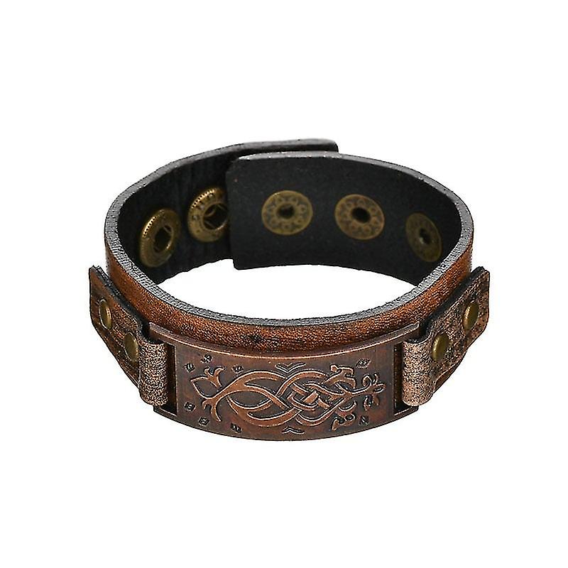 Vintage- Steampunk Leather Punk Style, Wrap Bracelet