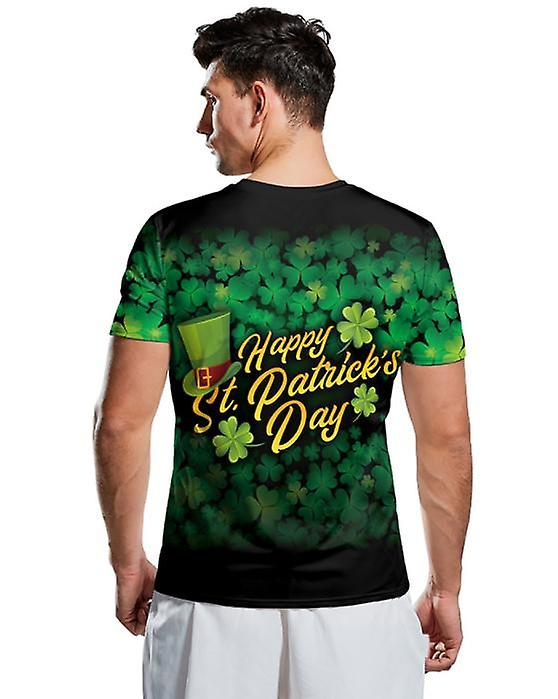 2022 الربيع والصيف منفذ جديد للرجال المهرجان الأيرلندي الحيوان مضحك 3D الطباعة الرقمية عارضة قصيرة الأكمام تي شيرت