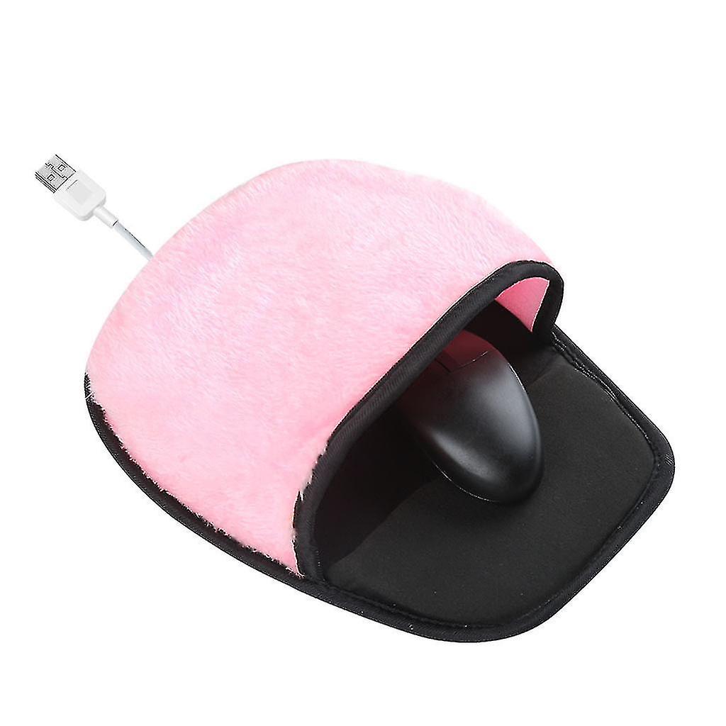 Sajy Hand Warmer Mouse Pad Heating Computer Mouse Pad Hand Warmer Usb Cable Spacious (pink)