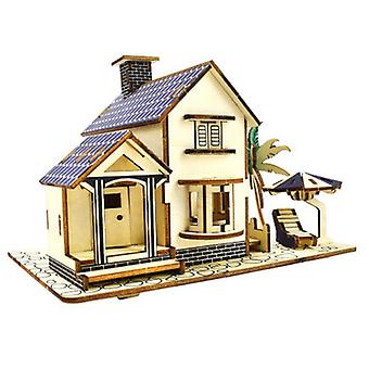 Seaside Villa 3d Wooden Puzzle
