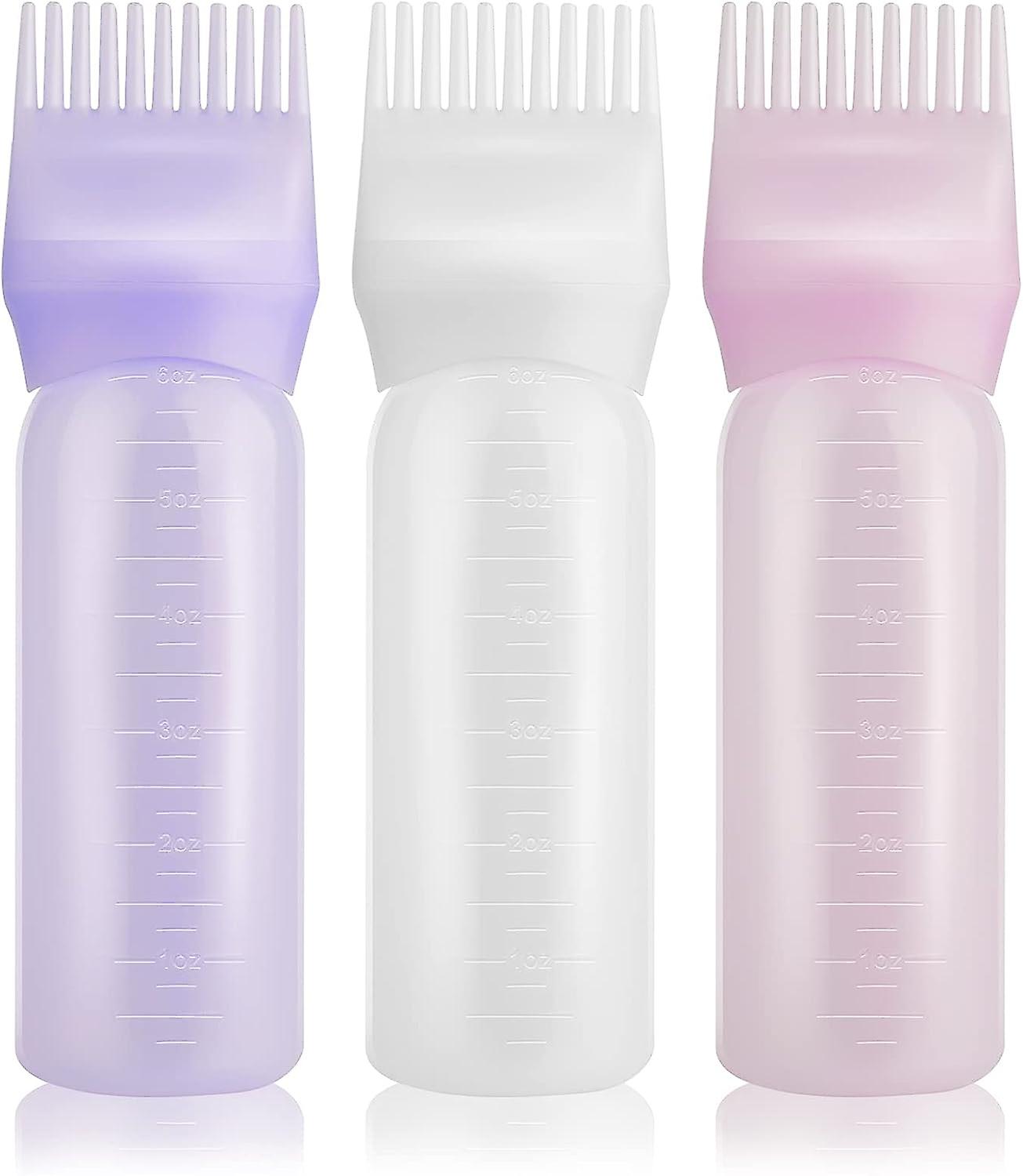 Root Comb Applicator Bottle Hair Dye Applicator Brush 3 Pack