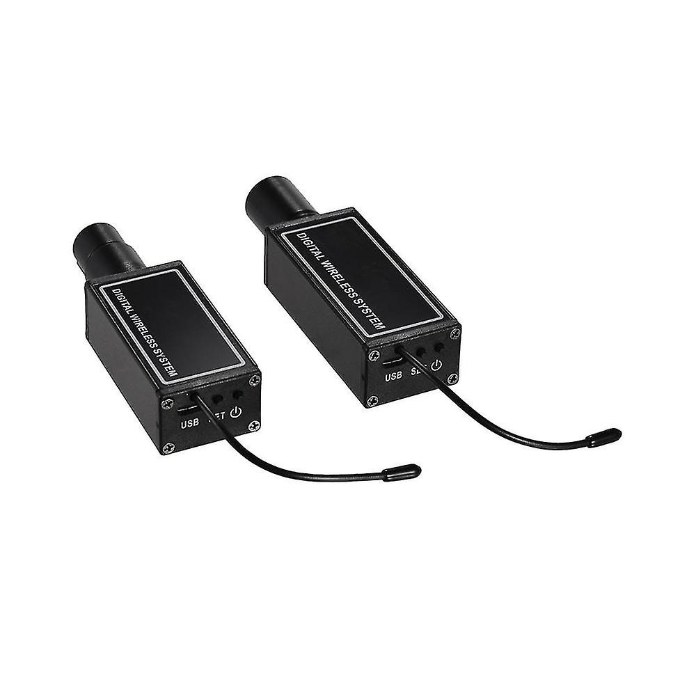 Ur-4 Professional Digital Wireless Microphone System With Xlr Transmitter Receiver Black