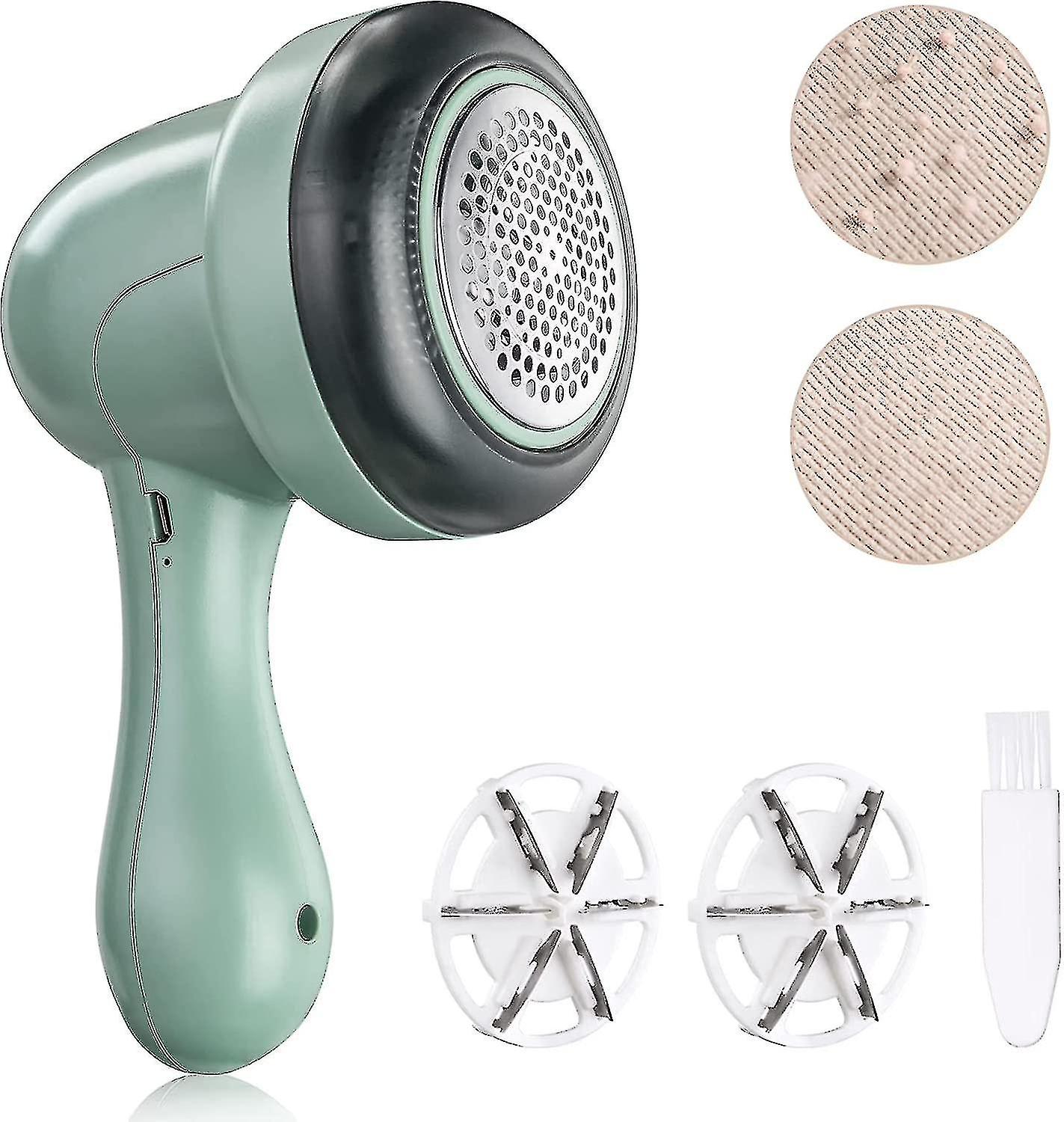 Fabric Shaver Lint Remover,rechargeable Fuzz Balls Pills Lint Remover With 2 Replaceable Stainless Steel Blades