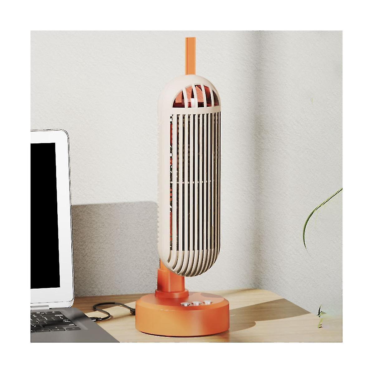 Usb Tower Fan 2400mah Battery Rechargeable Tower Table Fan Portable Desktop Air Cooler Study Campin