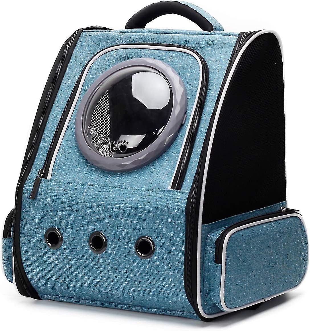 N/a Carrier Backpack For Big Cat And Small Puppy, Big Cat Space Capsule (blue)