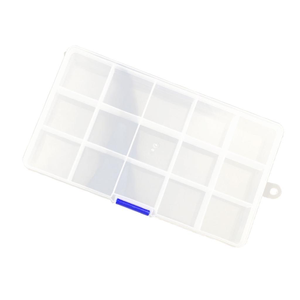 1pcs Detachable 15 Slots Plastic Components Tool Storage Cases Boxes