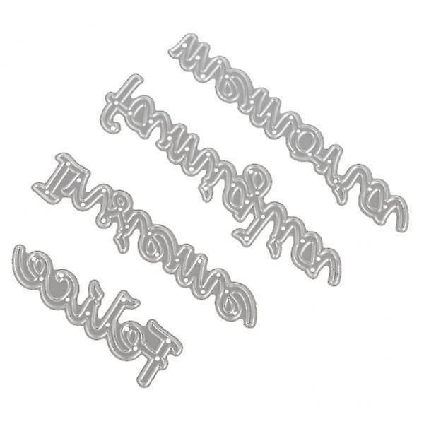 6xDIY Metal Scrapbooking Cutting Dies Embossing Stencil Template Cards Italian