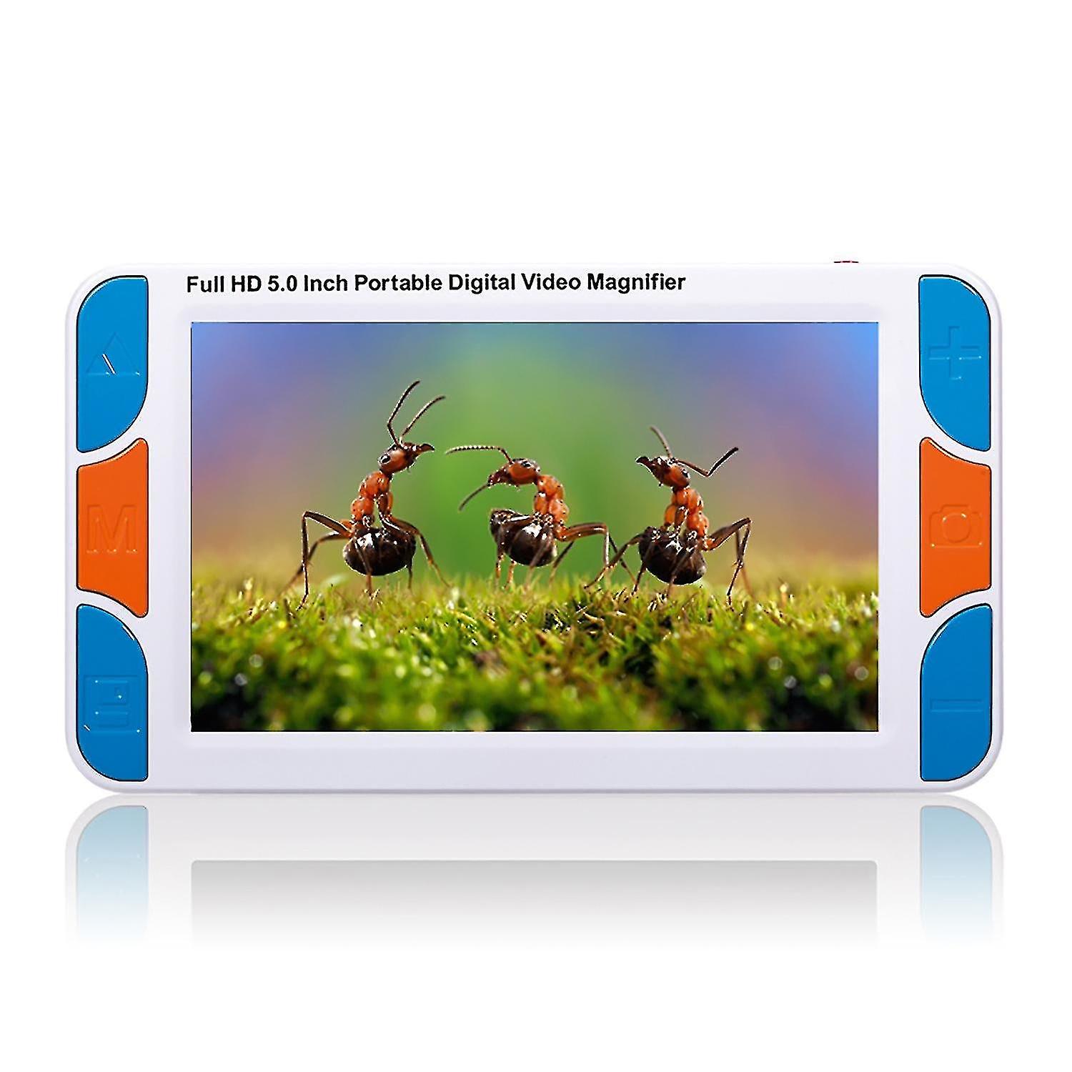 5-אינץ 'HD נייד עזר ראייה אלקטרונית קורא לקוי ראייה זכוכית מגדלת