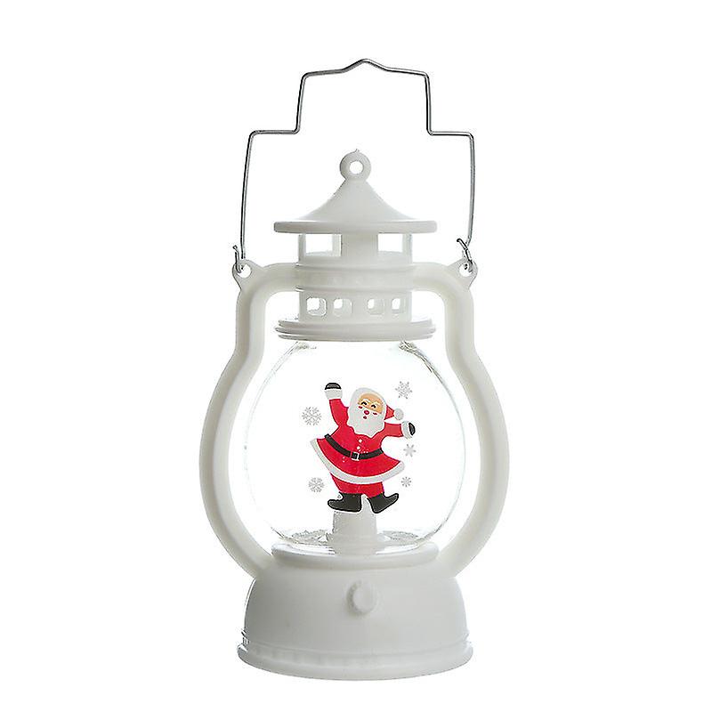 Xmas Ornaments Christmas Small Lantern Portable Small Oil Lamp Led Electronic Candle Light Tree Xmas Gift