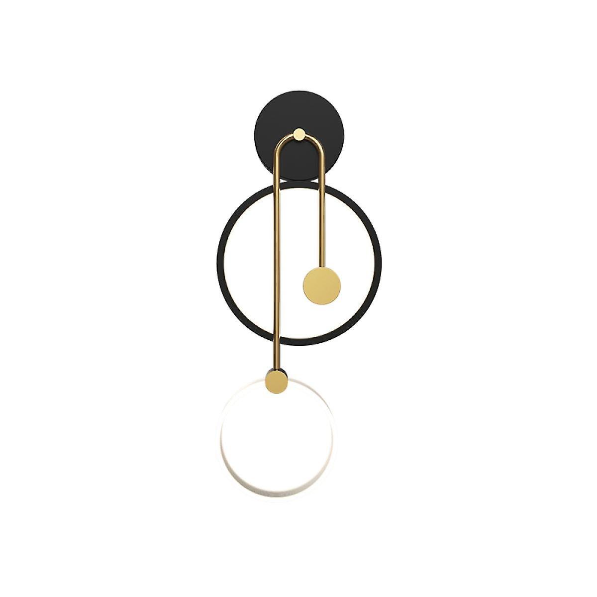 Simple living room wall double circle wall lamp
