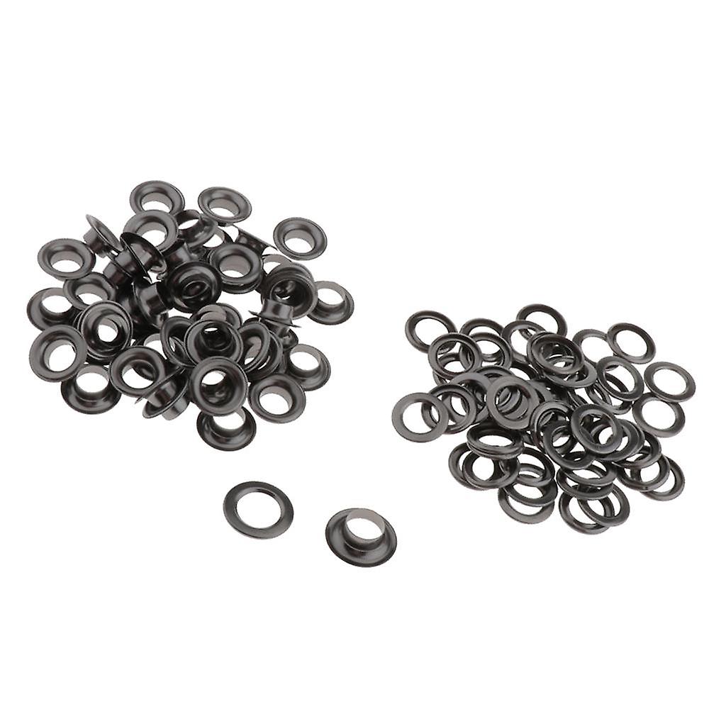 50 Pair Copper Eyelets with Washers Grommets for Clothes Leather Canvas