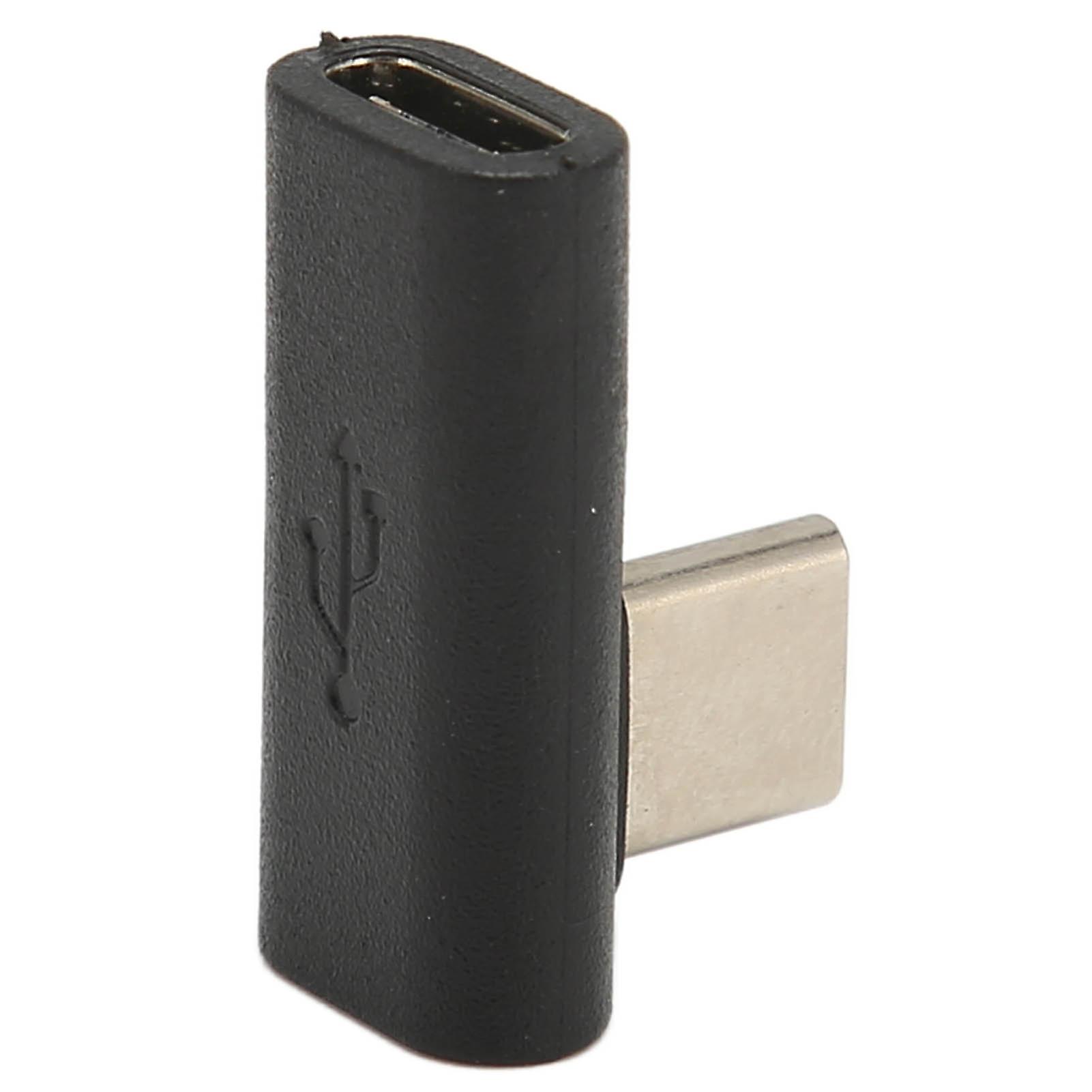 USB C Male to USB C Female Adapter 90 Degree Right Angle USB 3.1 10Gbps Data Transfer Fast Charging for Laptop Tablet