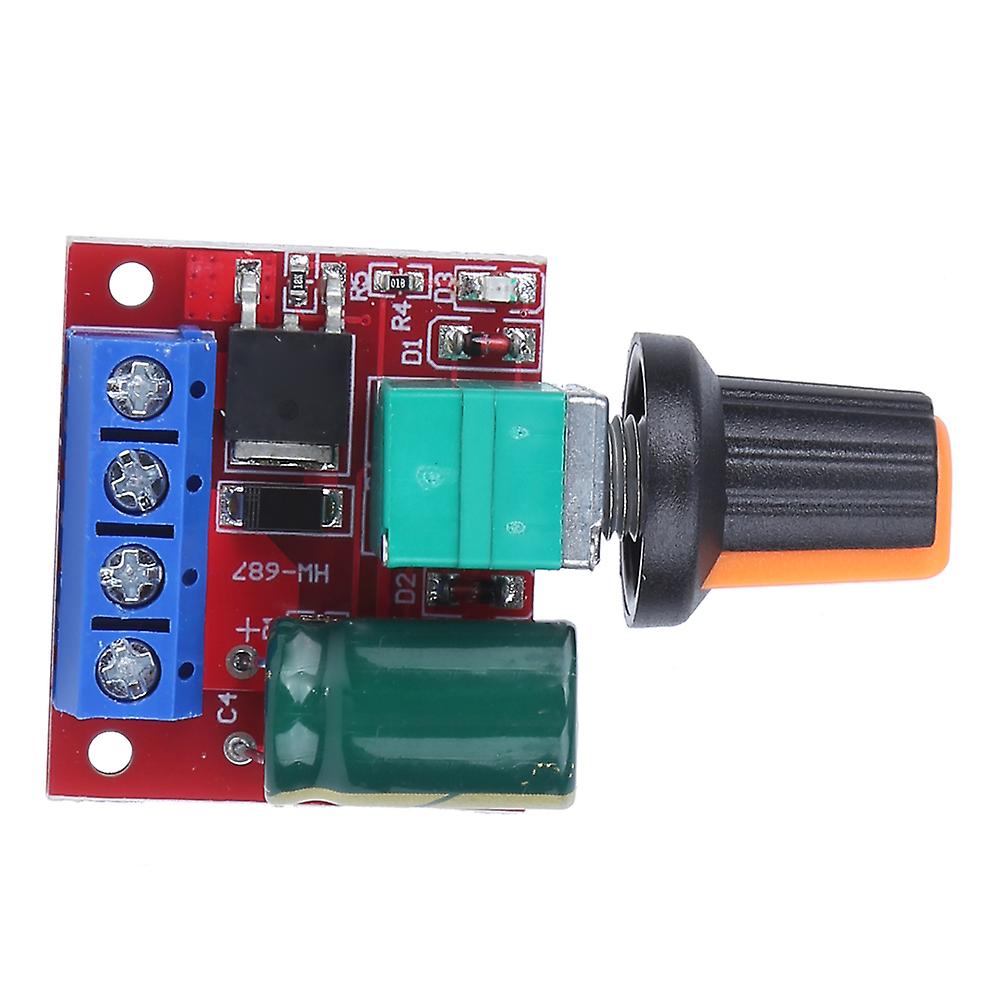 2Pcs Speed Controller PWM Mini DC Motor 4.5V?28V Adjustable Driver Switch LED Module 5A