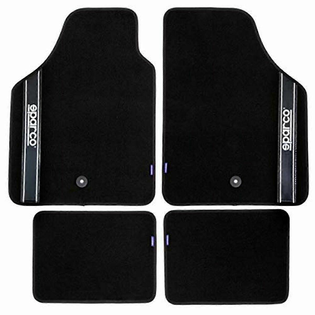 Car Floor Mat Set Sparco Strada 2012 B Universal Black (4 pcs)