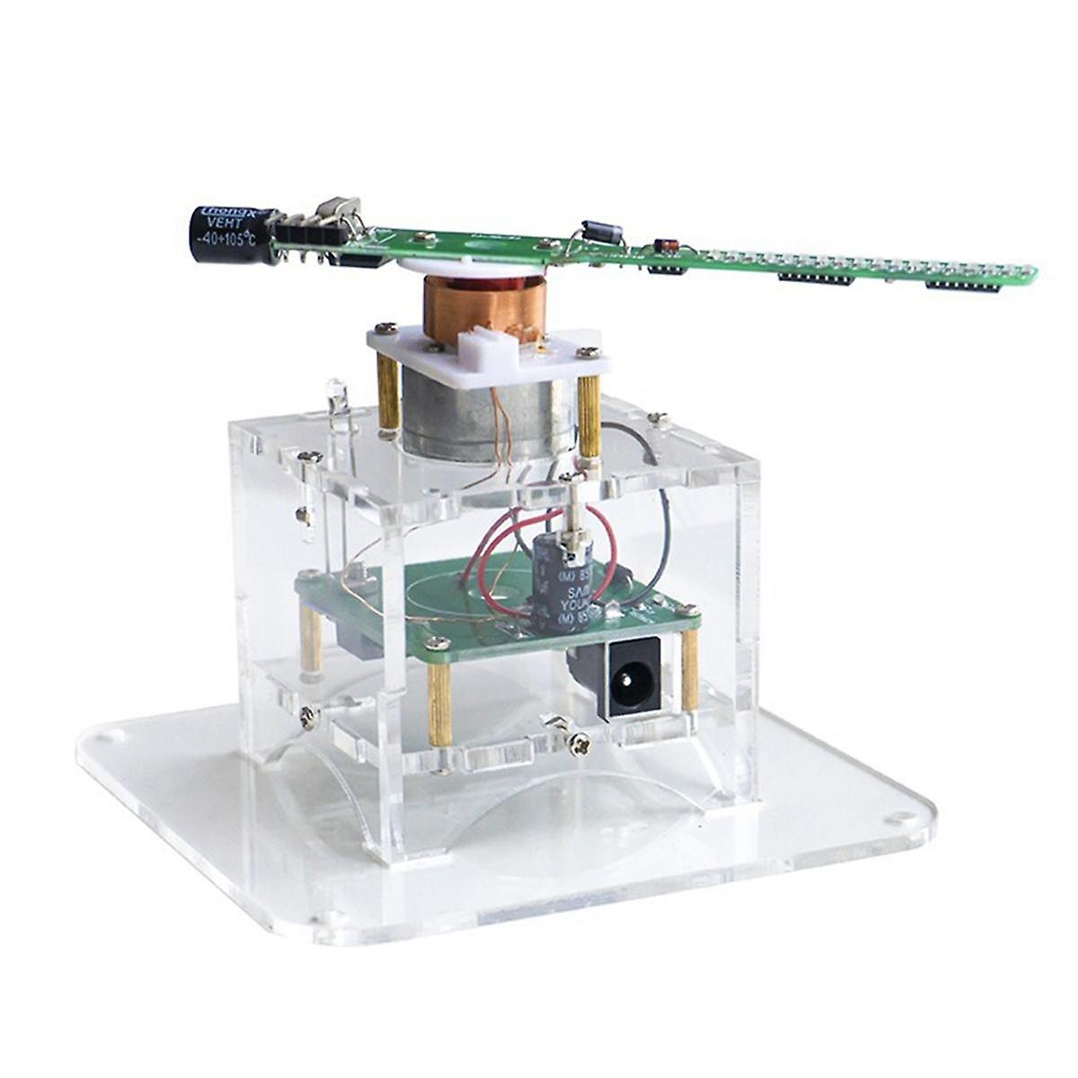 Flat Rotation LED Dot Display DIY Kit 51 Single Chip Microcomputer Welding DIY Electronic Parts,No