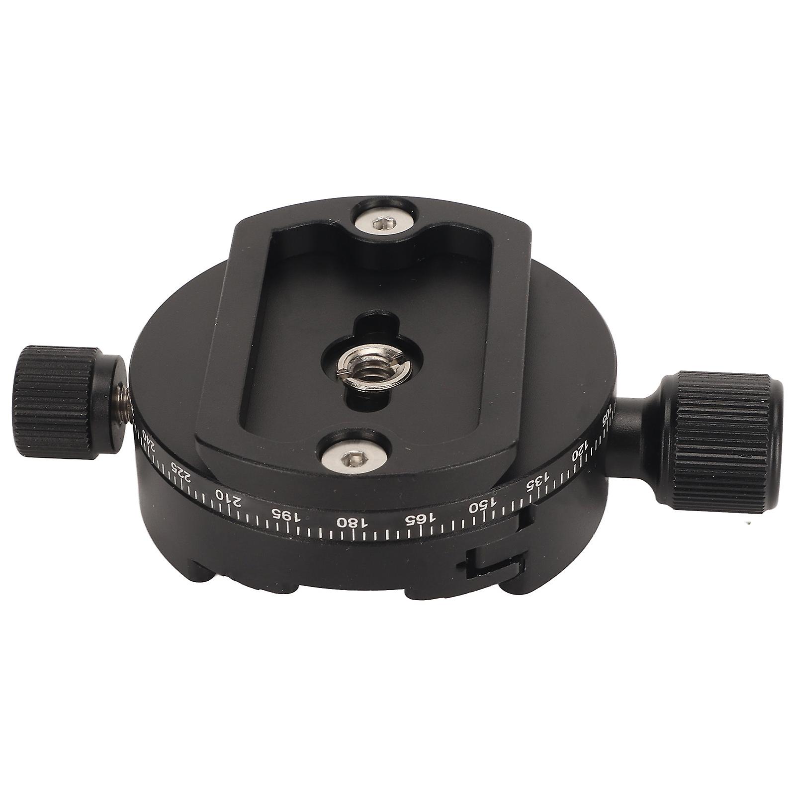 Quick Release Plate Mount 360 Degree Panorama QR Plates Mount Adapter with Bubble Spirit Level for DSLR Camcorder 