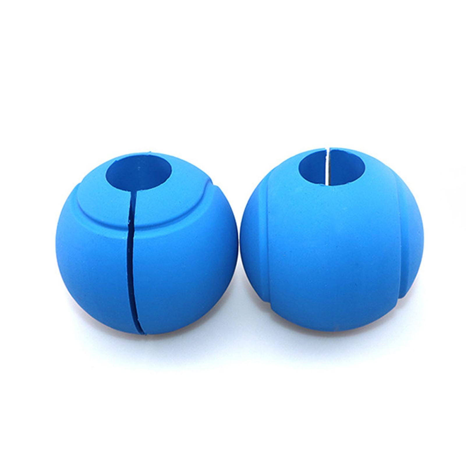 2 Pack Thick Silicone Dumbbell Grips for 25mm, 28mm and 30mm Weight Bars, Blue