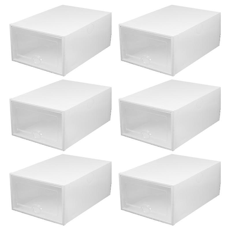 6pcs Plastic Shoes Storage Box