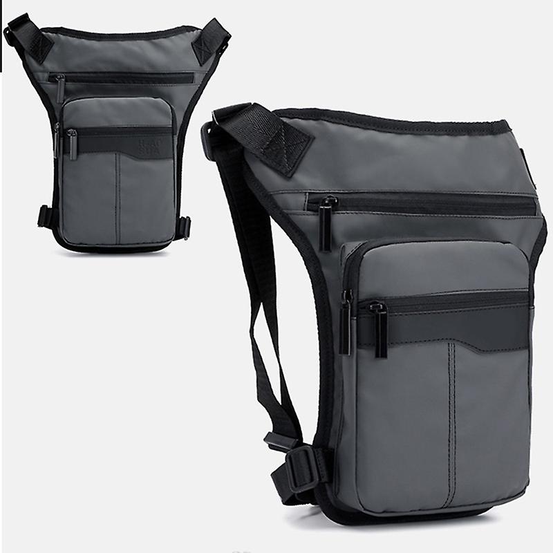 Men Waist Drop Leg Bag Thigh Pack Zipper Multifunction Adjustable for Cycling Outdoors