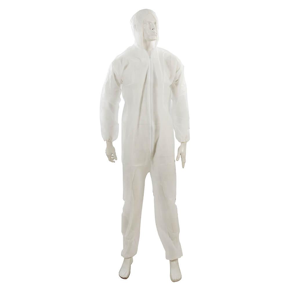 Silverline White Zip-up Disposable Overall
