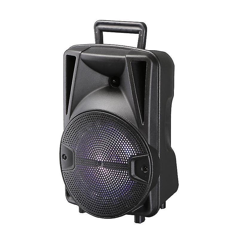 8 Inch Wireless Portable Trolley Blue Tooth Speaker With Usb High Subwoofer|outdoor Speakers(black)