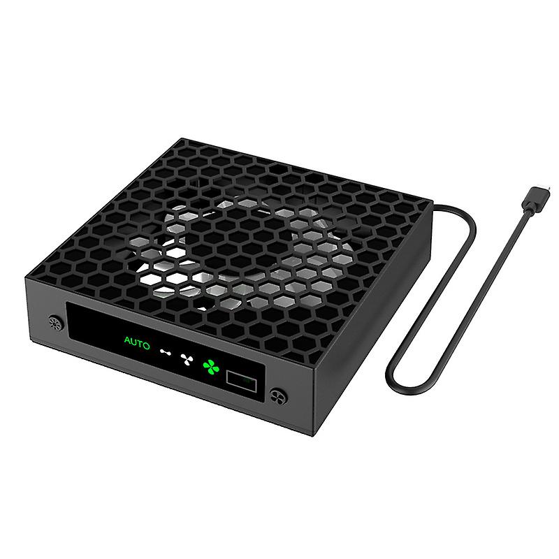New For Xbox Series X Game Console USB Cooling Fan w/ Headset Stand Holder Accessory