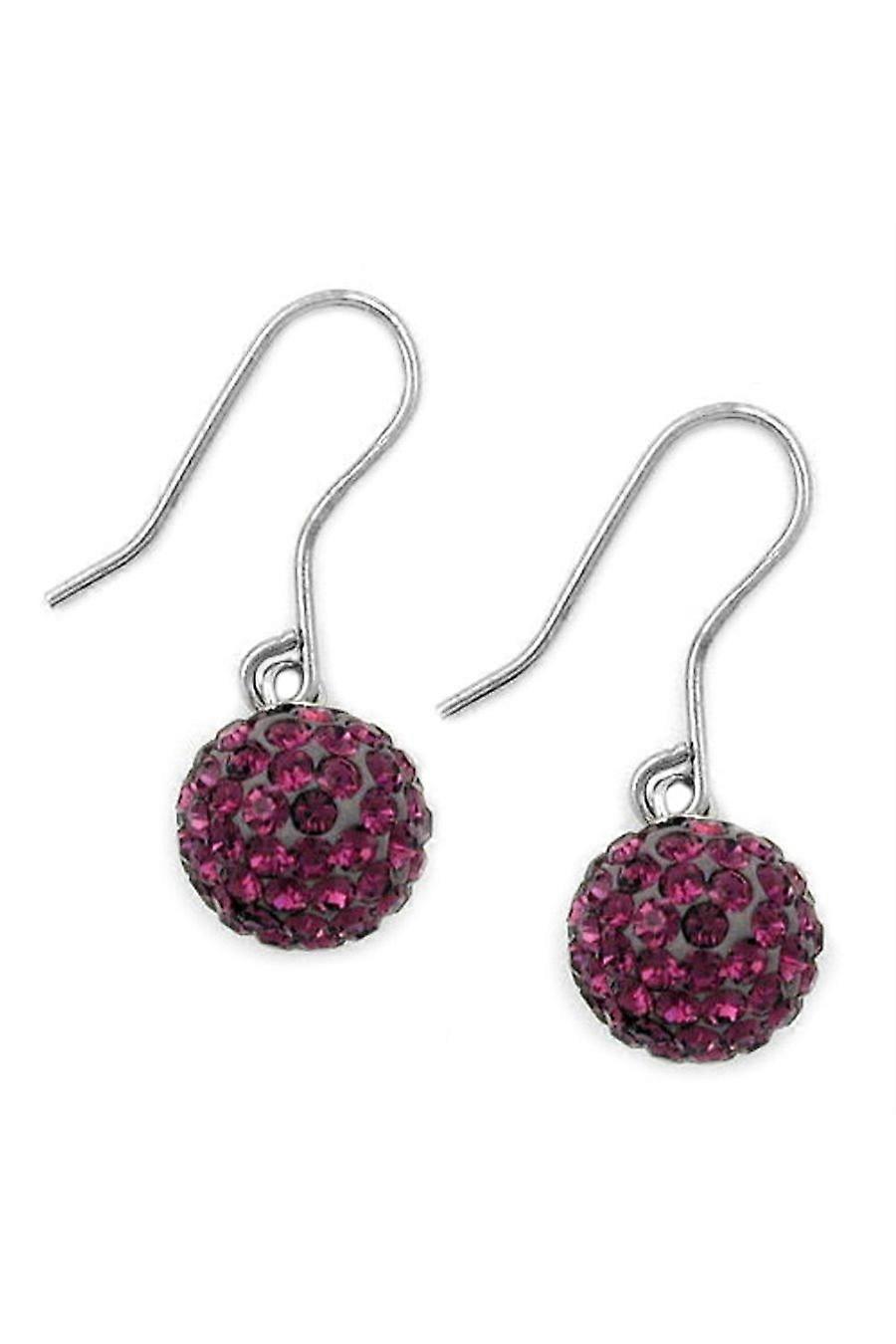 Earrings 10mm Amethyst Silver 925 - Gl92920