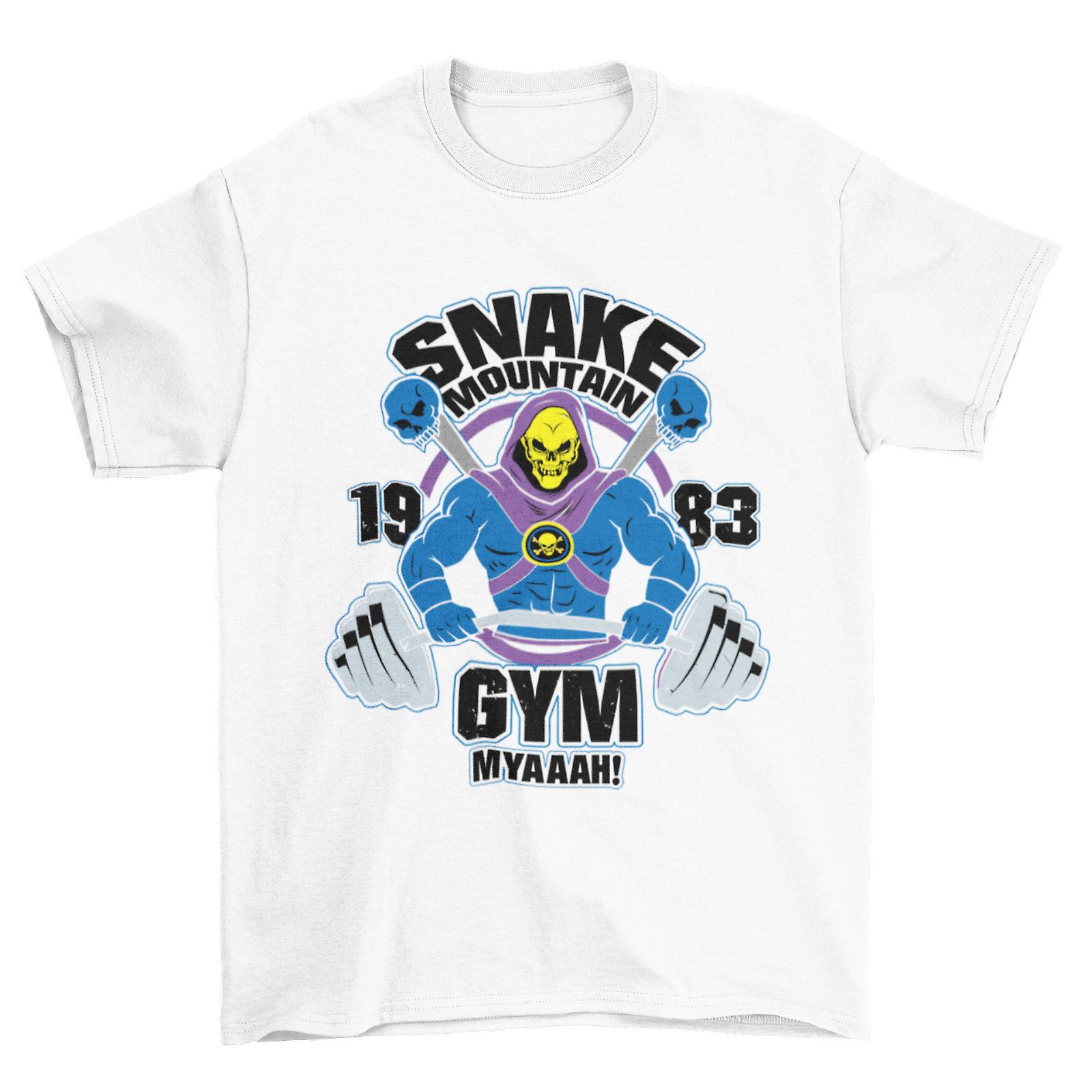 Retro Cartoon T Shirt Snake Mountain Gym Man He 80s Throwback Skelator Gift Idea