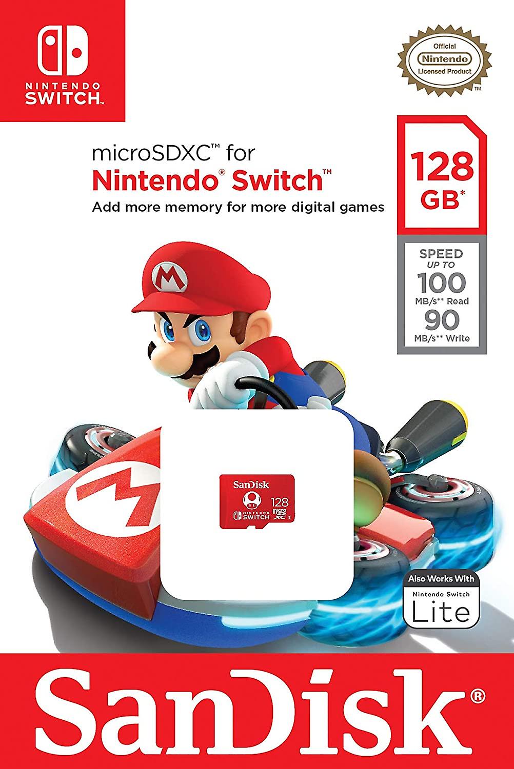 Sandisk 128gb Microsdxc Memory Card For Nintendo Switch