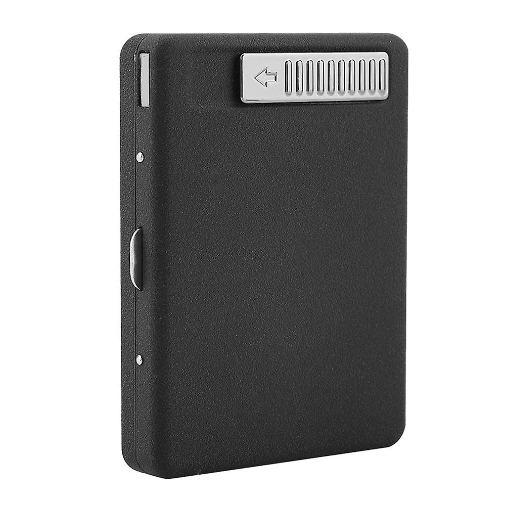 Rechargeable USB Windproof Flameless Electric Lighter Cigarette Case