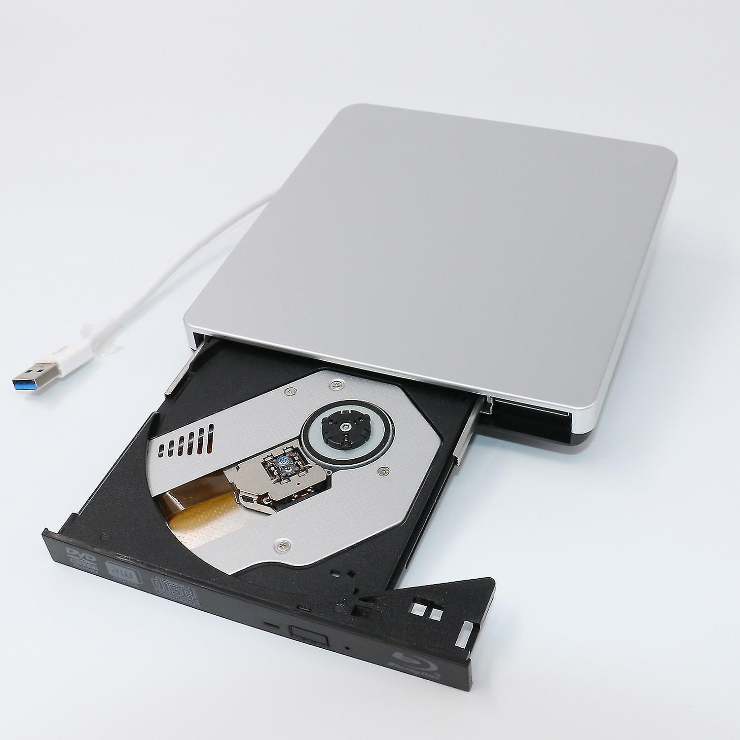 USB 3.0 CD/DVD Burner CD-RW/DVD-RW Burner Portable Ultra-thin External DVD Burner Compatible with Ma