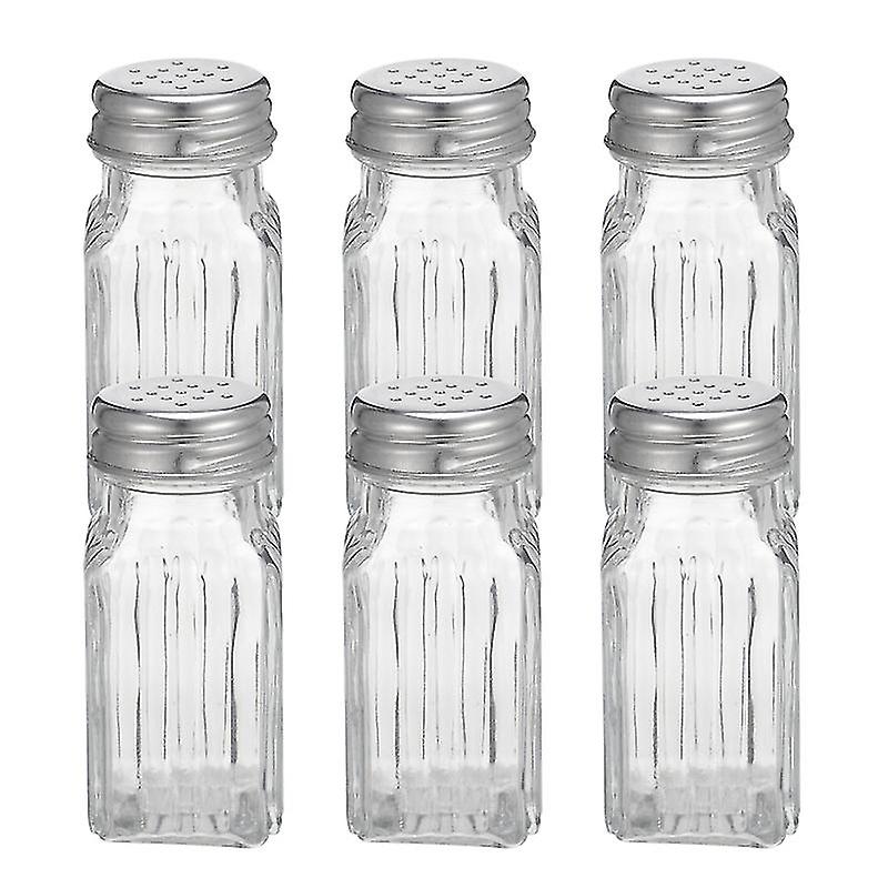 6pcs Glass Spice Shaker