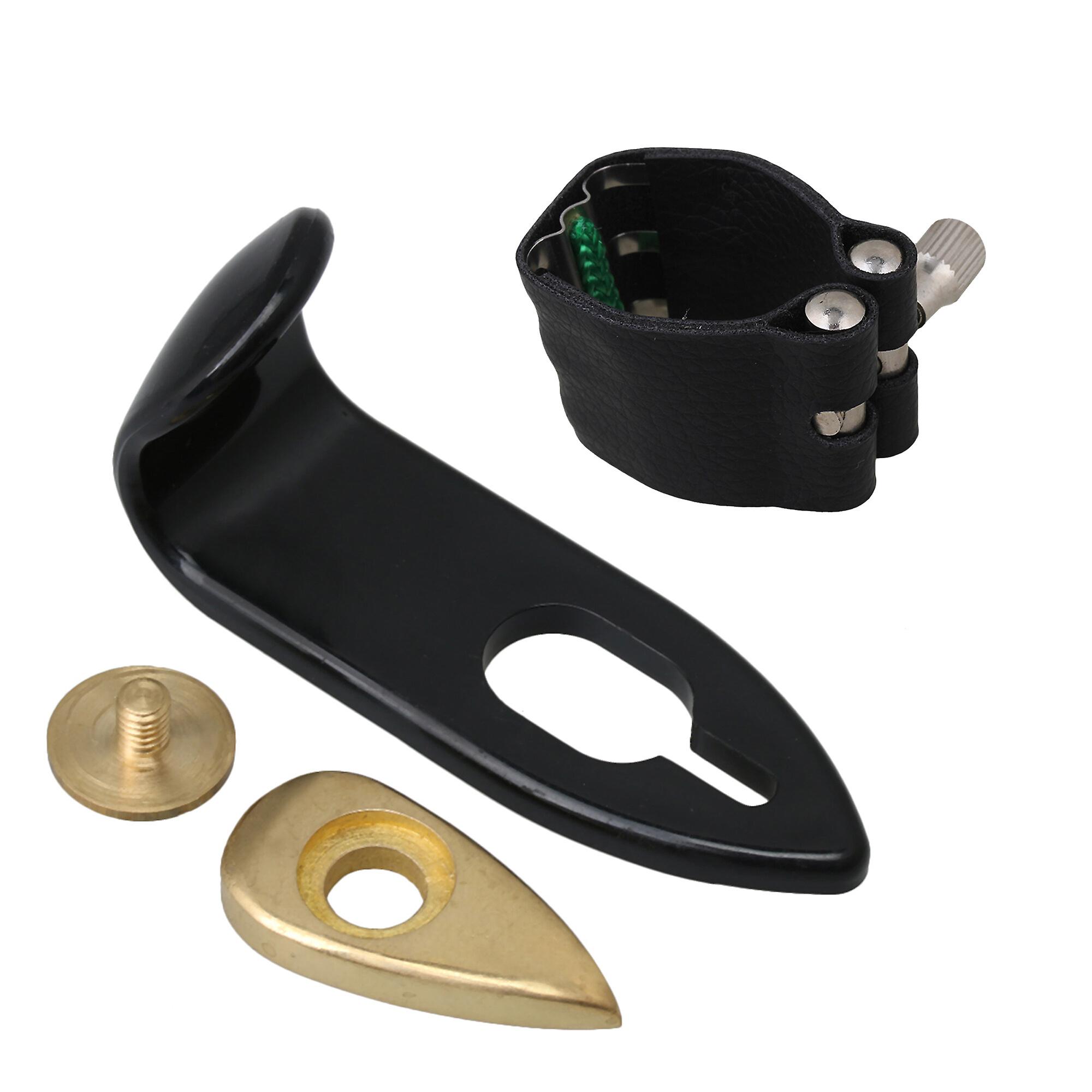 Tenor Sax Soft Ligature Fastener with Plastic Thumb Hook Rest Support