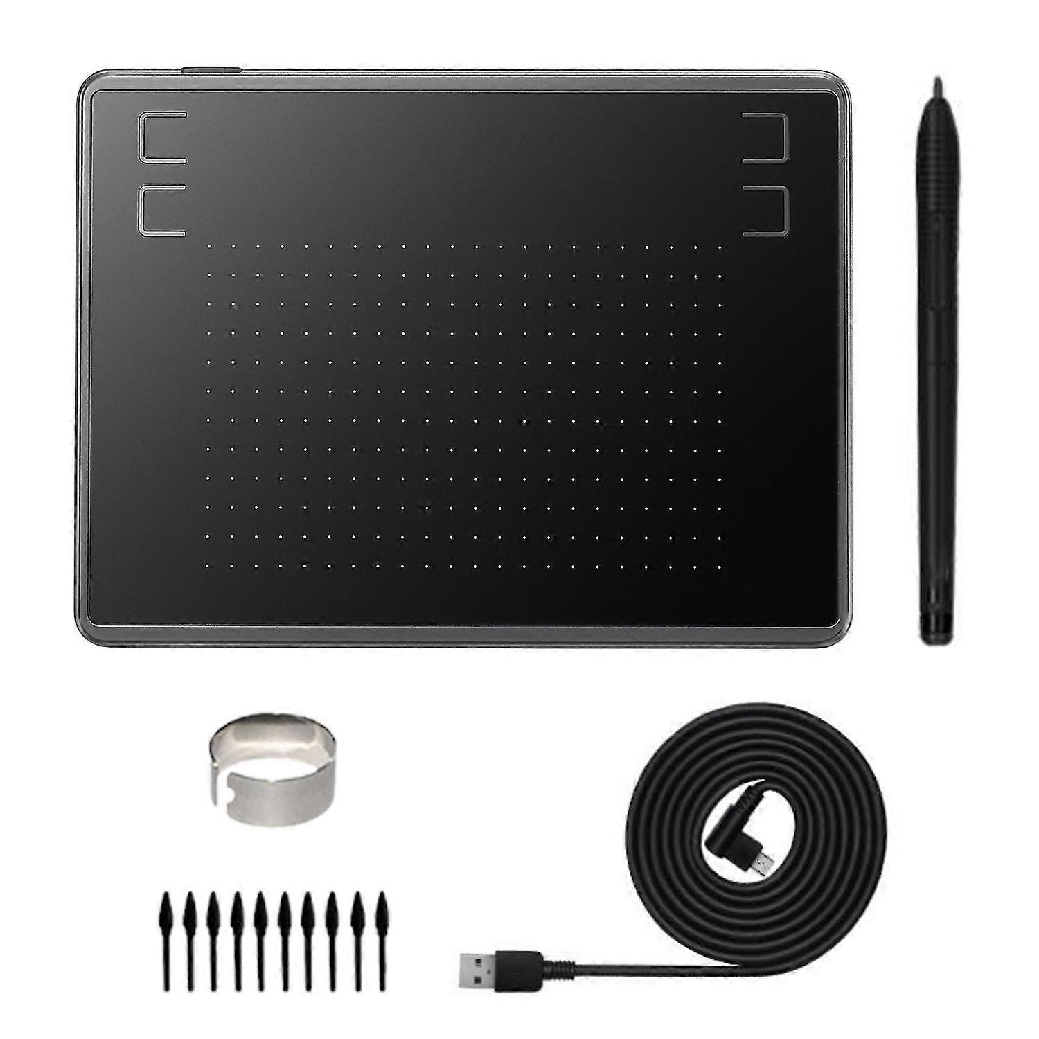 1 Set H430P Graphics Tablet Fast Transmission 5080LPI Resolution Multifunctional Drawing Tablet Boar