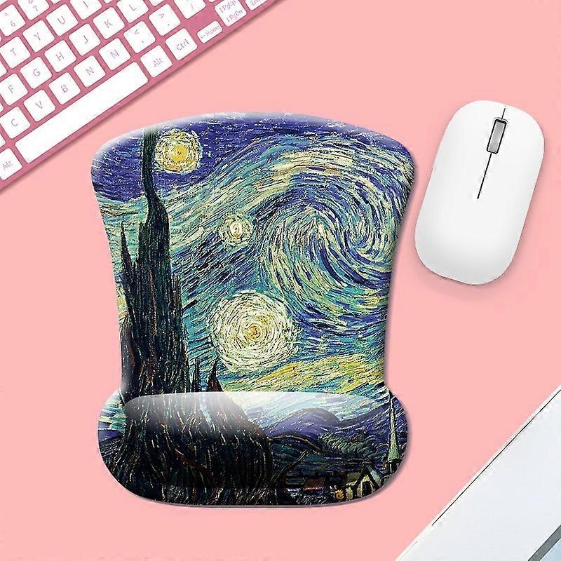 Ergonomic Mouse Pad - Gamer Mouse Pad with Gel Wrist Rest, Comfort Wrist Rest Gaming Mouse Pad for C