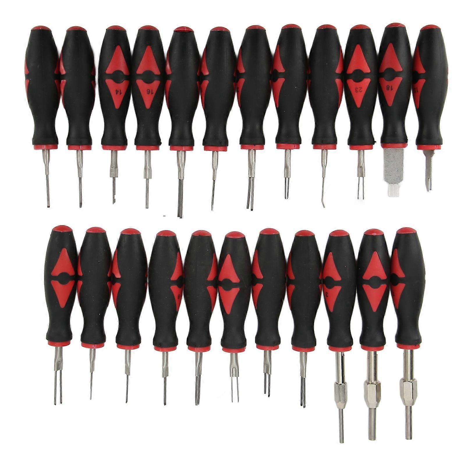 23PCS Terminal Release Kit Chrome Finish Rust Proof Comfortable Grasp Portable Replacement For Benz