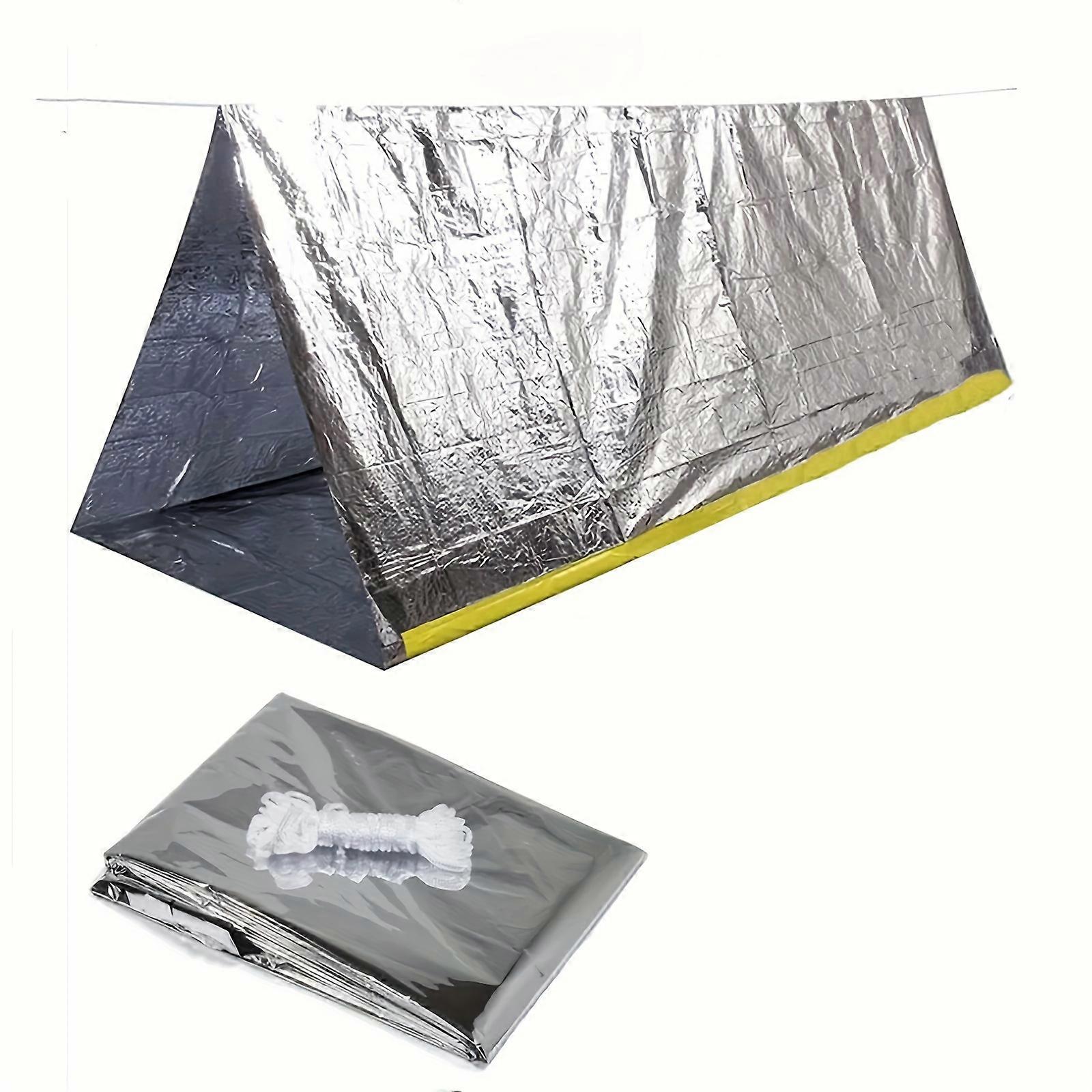 Emergency Survival Shelter, 2 Person Emergency Tent, Survival Tent, Emergency Shelter, Tube Tent, Survival Tarp, Includes Survival Whistle, Waterproof