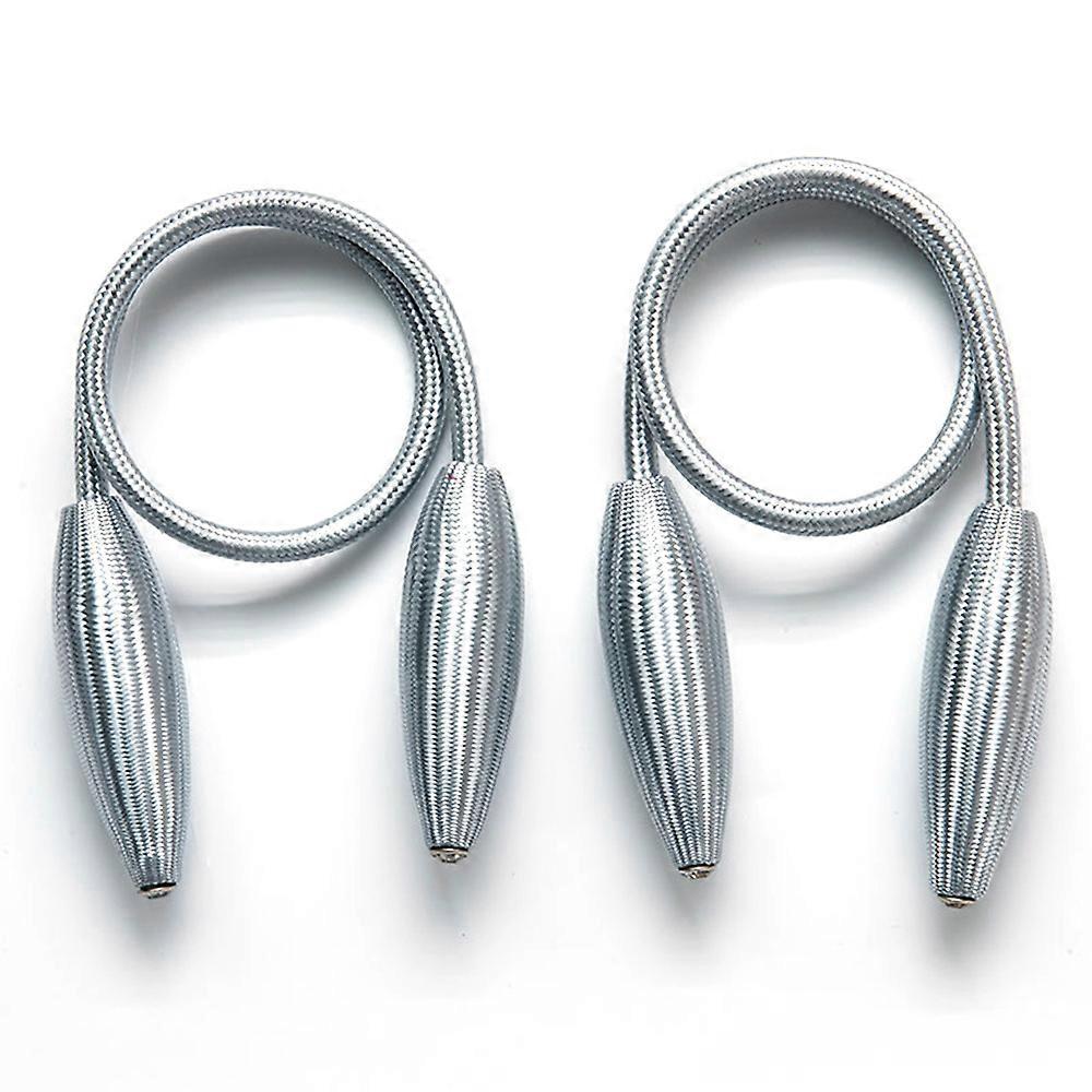 2 Pieces Magnetic Curtain Tie Backs -convenient Drape Tie Backs, European Drapes Clips Rope Holdbacks For Home