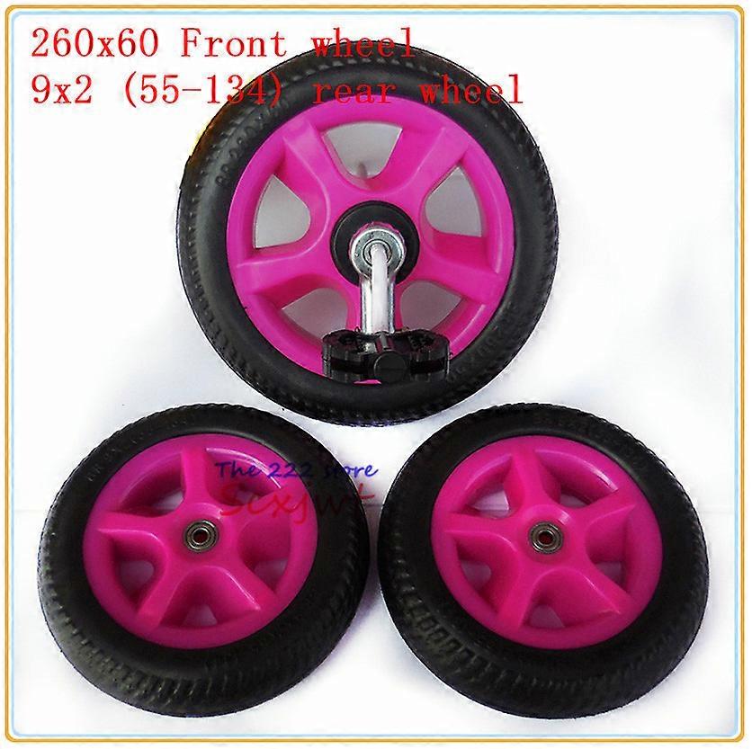 2 Roues Arrière Pneu+jante 9x3.50-4 - Pour Chariot, Scooter, Tricycle électrique - Neuf