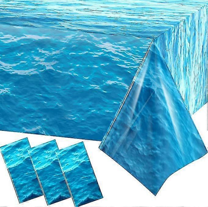 Plastic Tablecloth 137*274cm Ocean Party Table Cover